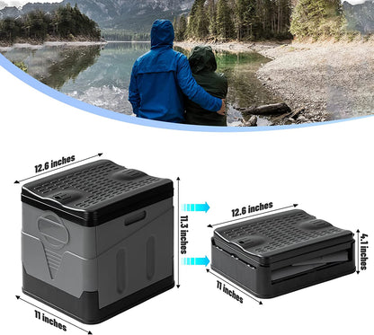 Portable Toilet for Camping Folding Toilet with 12 Compostable Bags Portable